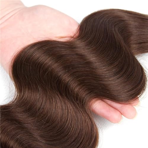 Aikebi Brazilian Body Wave Hair Bundles #4 Brown B - 18 20 22 Inch