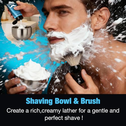 Copeax Blue Men's Shaving Kit with Natural Cologne Scent - Grooming Set for Men & Dad