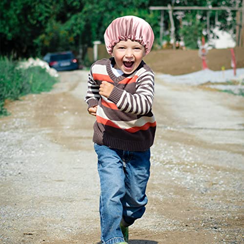 Kids Satin Bonnet Sleeping Cap - Adjustable & Reversible for Toddlers