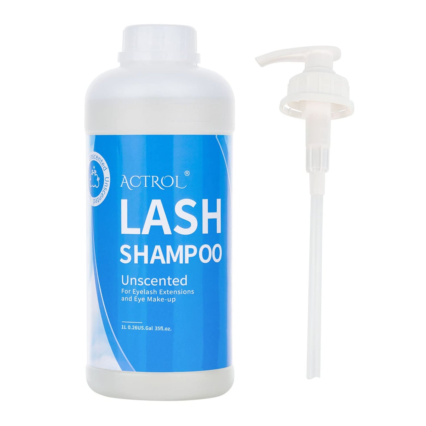 Eyelash Extension Cleanser - Natural Aloe Foaming Shampoo 60ML | Paraben & Sulfate Free, Non-Irritating