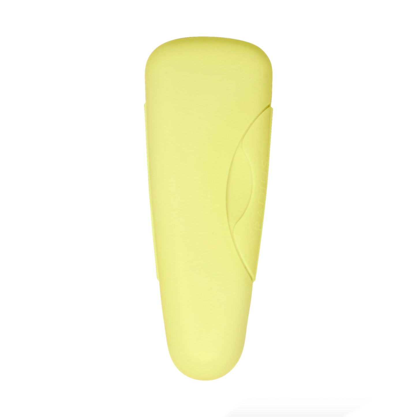 RADIUS Razor Travel Case, BPA-Free Recycled Plastic, Portable for Bathroom, School, Home, Camping - Lemon
