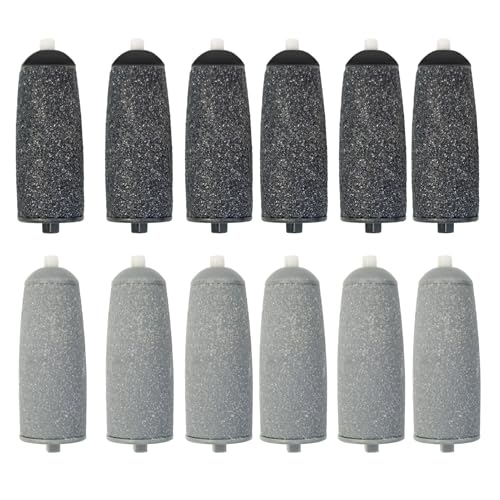 12PCS Foot Callus Remover Replacement Heads – Coarse & Fine Rollers for Flawless Pedi