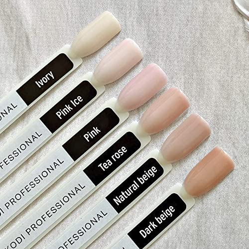 Kodi Professional Natural Rubber Base Gel – Camouflage Manicure Base Coat