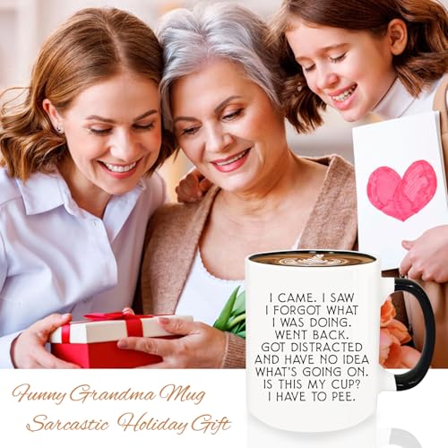 Funny 12oz Ceramic Coffee Mug - I Came I Saw I Forgot Gift