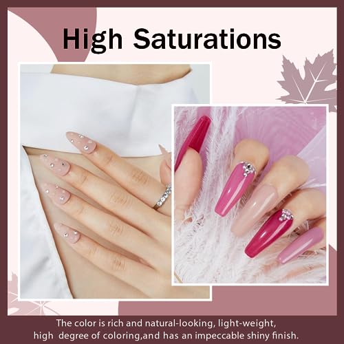 AZUREBEAUTY Dip Powder Nail Kit - 4-Color Fall Winter Set with Liquids