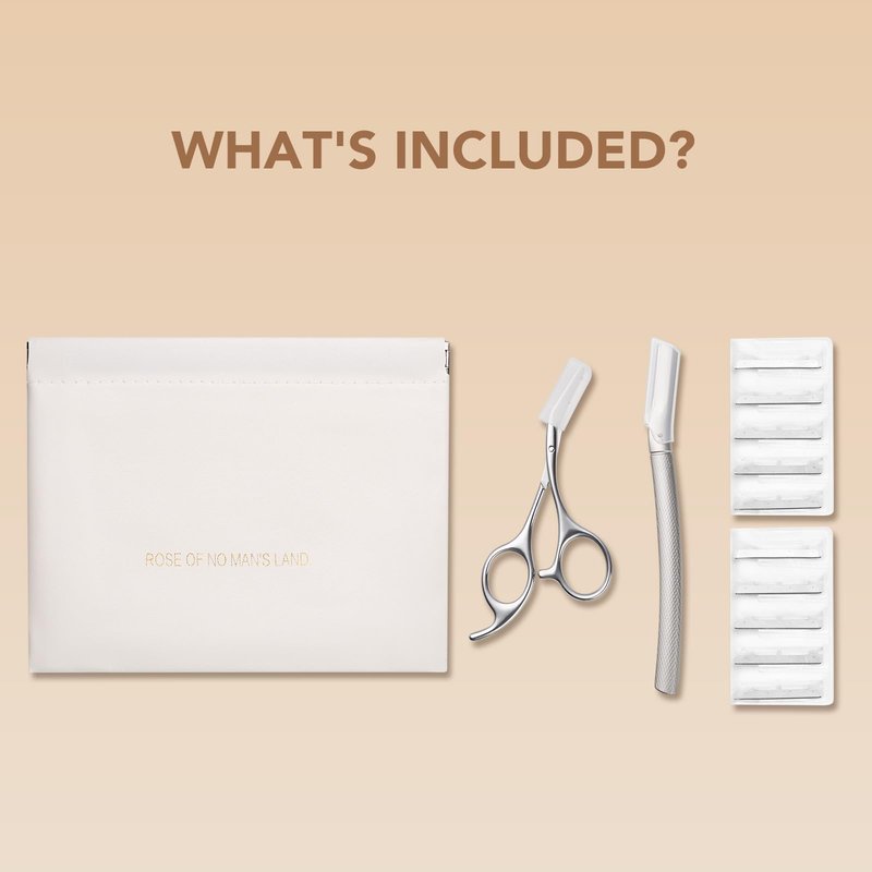 BoxedHome Eyebrow Trimmer Kit, Eyebrow Razor Scissors with Combs, 11 Blades & Travel Case for Men Women