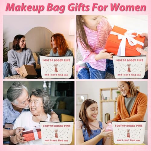 BARREEMO Dancer Makeup Bag - Durable Cotton & Linen Dance Recital Gift