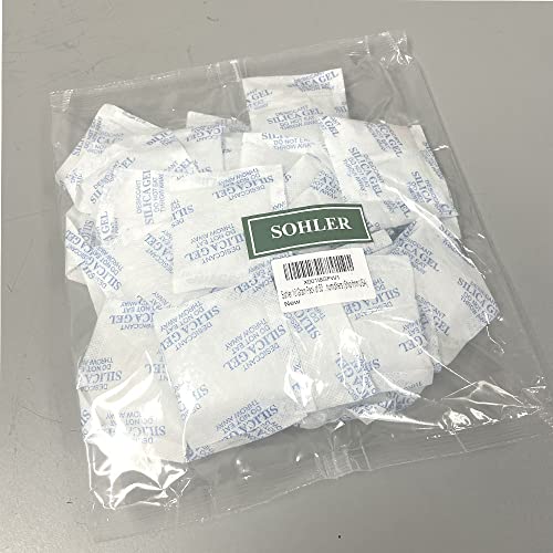 Sohler Premium Silica Gel Desiccant Packs - 50 Count, 10g Each