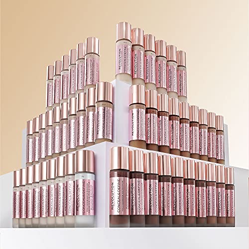 Revolution Beauty Conceal & Define Foundation F9 - Full Coverage, Matte Finish