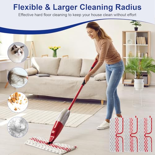 O-Ceda ProMist MAX Mop Pads - Reusable Microfiber Refills, 3 Pack