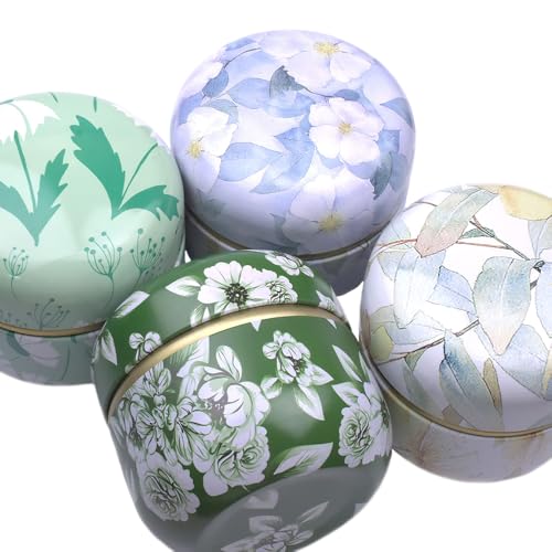 Topwon Purple Jasmine Powder Case with Puff - Body & Baby Powder Container
