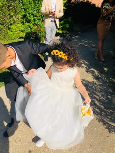 Handmade Floral Fall Sunflower Crown for Weddings & Festivals