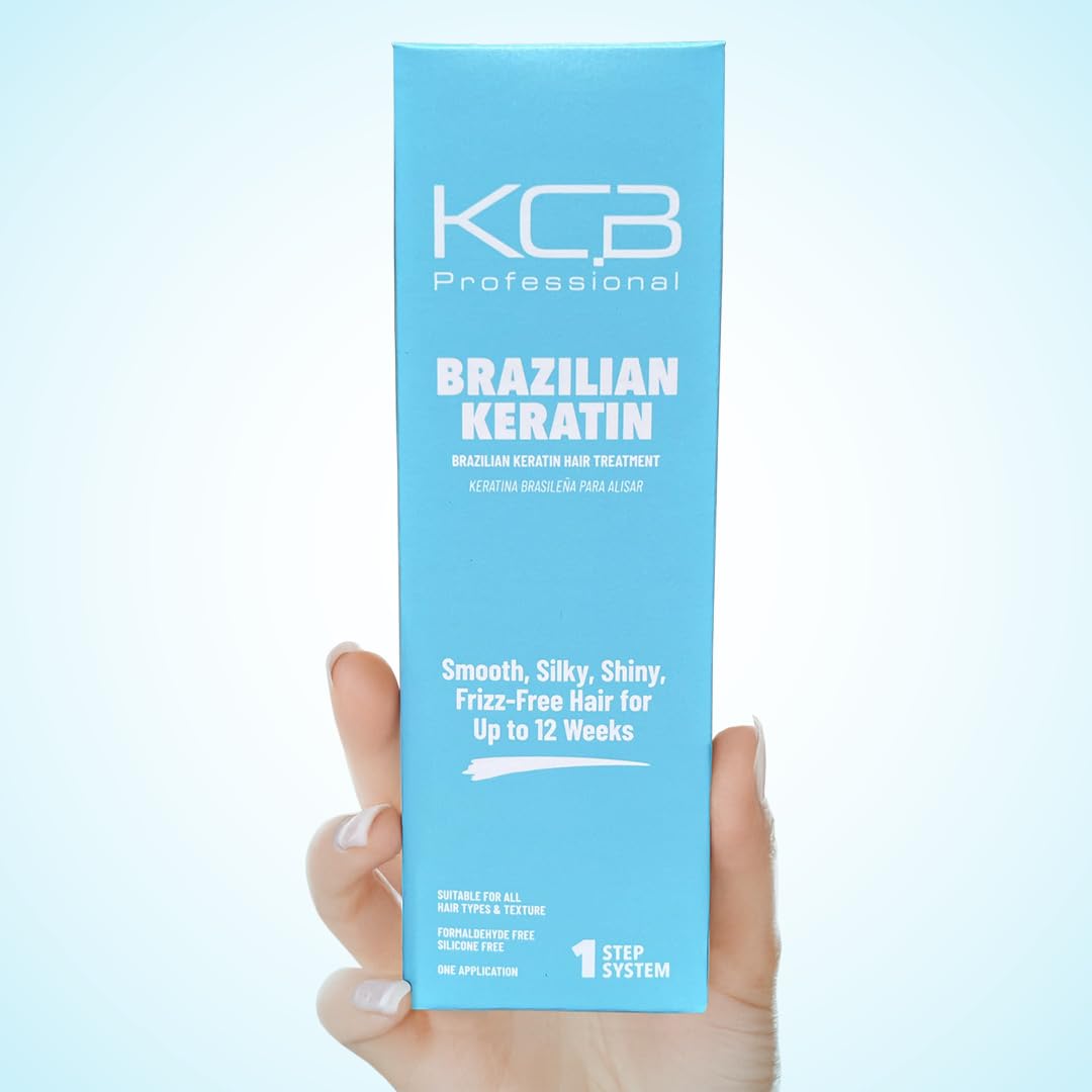 Brazilian Keratin Treatment Kit - 1 Step Hair Straightening & Frizz Control | Formaldehyde Free, 3.38 Fl Oz