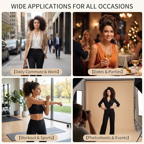 VANTOBEST 5PCS Hair Bump It Set for Volume & Styling, Black