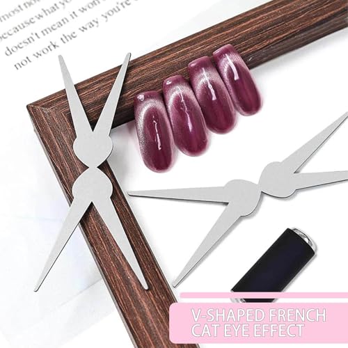 Cat Eye Nail Magnet Set - 3PCS Stainless Steel French Nail Tool