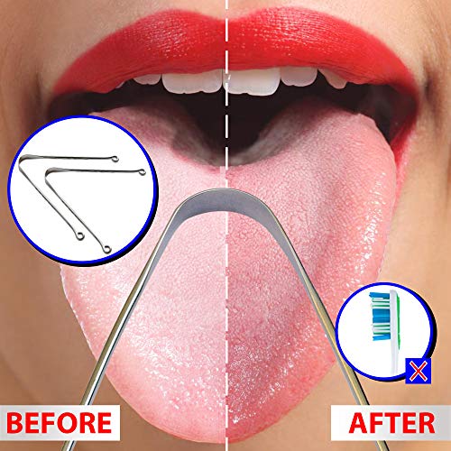 Stainless Steel Tongue Cleaner Set of 12 - Ayurvedic Oral Care