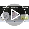 Artliving 7 Inch Decorative Plate Stand, Metal Display Easel - 2 Pack