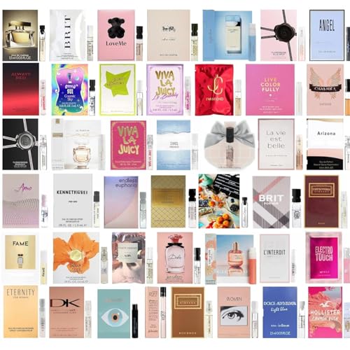 Tradeberry Women's Perfume Sampler Set - High-End Designer Fragrance Vials, Pack of 12