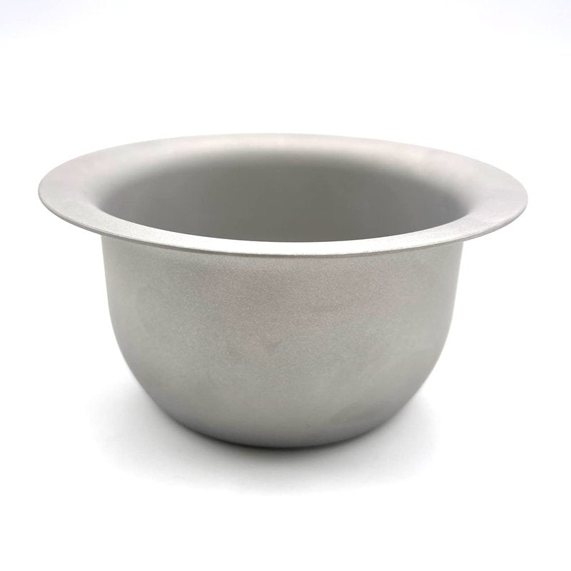 Vikings Blade Luxury Shaving Soap Bowl, Sandblasted Steel for Fast, Thick Lather, Unbreakable, Tactile Texture, Great for Most Pucks & Soaps (GRAND Chairman, 3.55” Diameter)