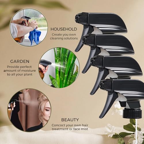 4 Pack Adjustable Spray Nozzles for 8oz/16oz Bottles