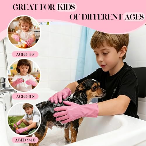 Kids Pink Nitrile Disposable Gloves - 5-Mil, 100Ct, Latex-Free
