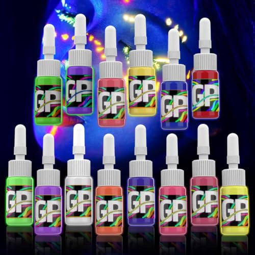 Gold Plume YGMS-14 Tattoo Ink Set - 14 Colors, 0.17oz Bottles for Artists