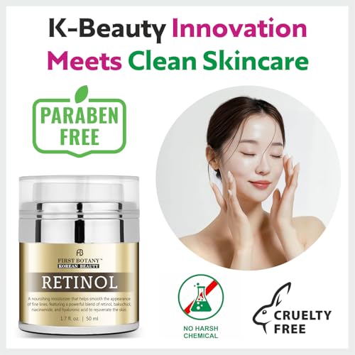 First Botany Korean Retinol Moisturizer with Bakuchiol & Hyaluronic Acid