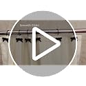 Gold Bow Shower Curtain Hooks - 12 Pack Rust Proof Metal Rings