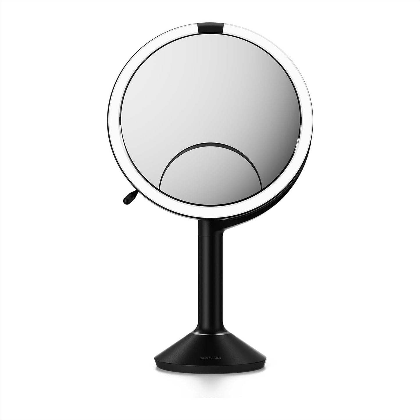 Sensor Mirror Trio - 1X 5X 10X Magnification Round Makeup Mirror | Tru-Lux® Light, Adjustable Brightness, Brass Steel