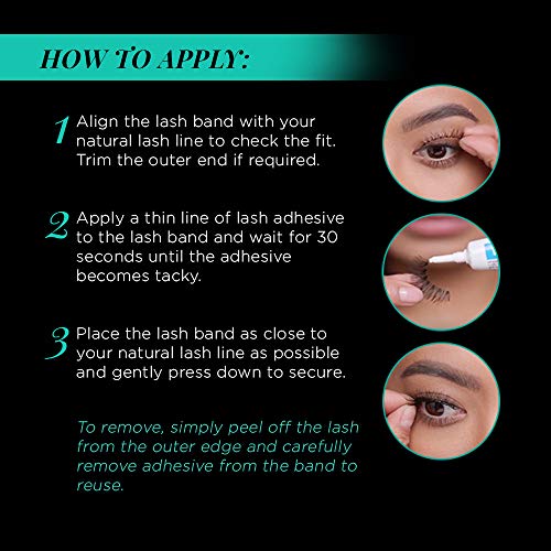 Ardell Natural False Eyelashes 109 Black Reusable Strip Lashes 4 Pack