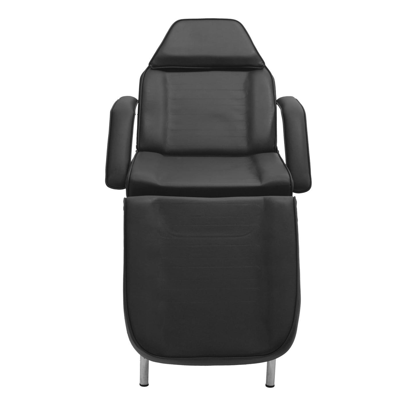 SKINACT Basic Facial Chair with Free Stool, Facial Bed, Massage Table (Black)