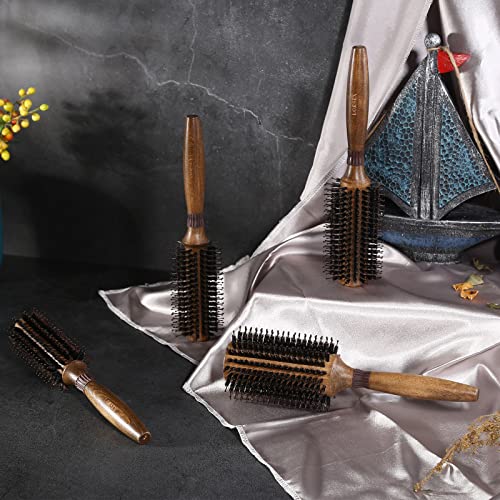 LORSEX Round Boar Bristle Hair Brush for Blow Drying - 2.8 Inch