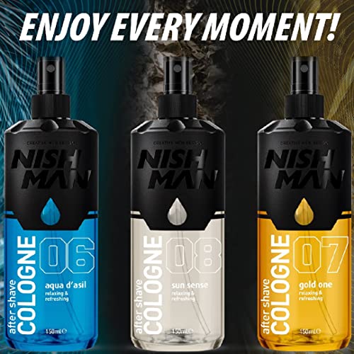 Nishman After Shave Cologne - Refreshing Men's Fragrance