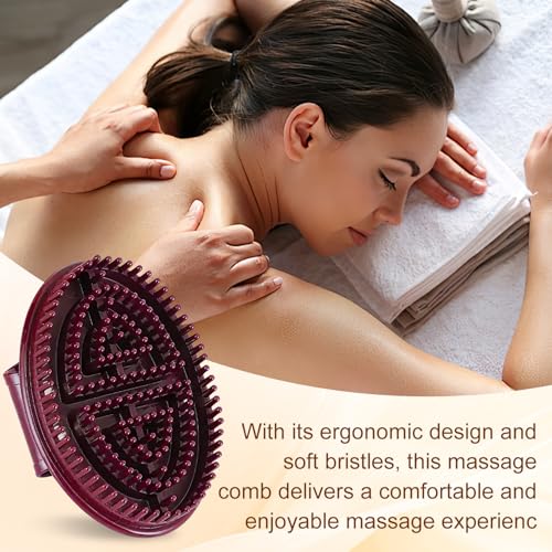 BAGISTES Meridian Brush Massage Set - 2Pcs Body Relaxation Comb