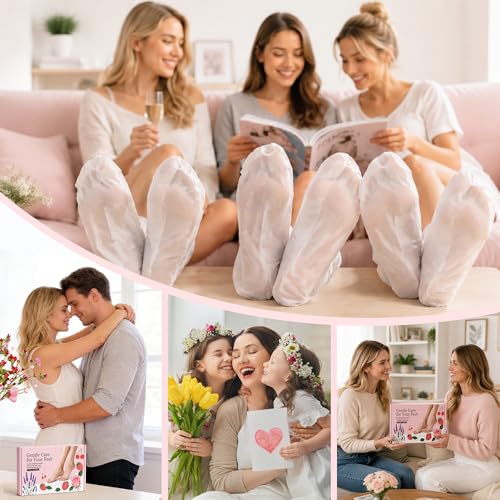 ZKONLY 8-Pack Foot Mask Set for Dry Cracked Heels and Callus Repair