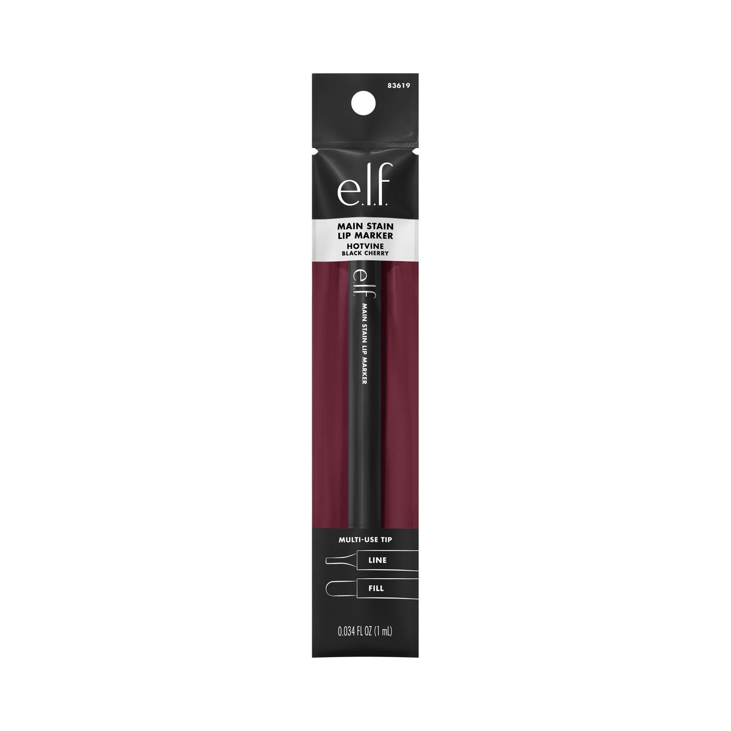 e.l.f. Main Stain Lip Marker, Lip Stain Lip Liner, Define, Contour & Fill for Long-Lasting & Transfer-Resistant Color, Vegan & Cruelty-Free, Hotvine