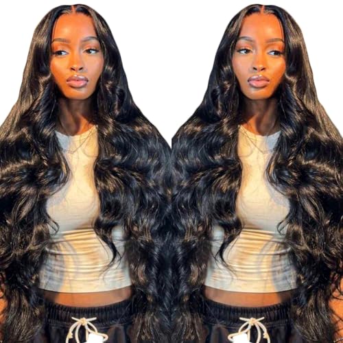 bunGiol 5x5 Glueless Wigs Human Hair Pre Plucked Pre Cut 24 Inch Body Wave Lace Front Wigs Human Hair 180% Put on And Go Glueless Wig For Black Women
