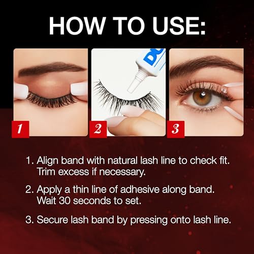 Ardell Baby Wispies False Eyelashes with Adhesive - Natural Look