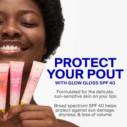 Supergoop! Glow Gloss SPF 40 Lip Balm - Broad Spectrum Protection with a Non-Sticky, High-Shine Finish - 0.5 fl oz