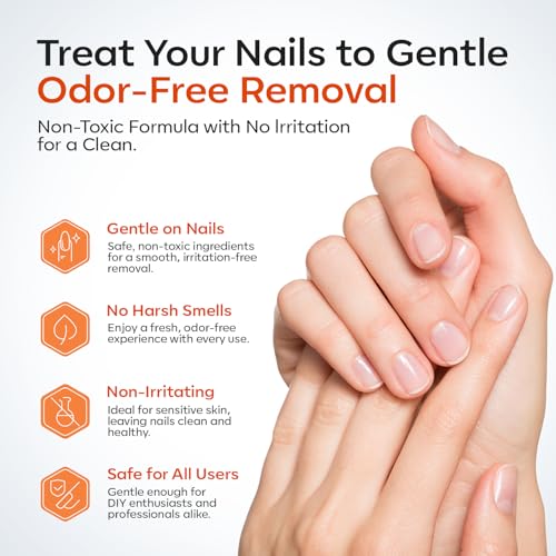 modelones Nail Glue Remover - 30ml Press On Nails Adhesive Remover for Easy DIY Manicure