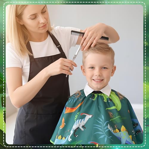 Kids Hair Cutting Capes - Waterproof Barber Cape Set, 3 Styles