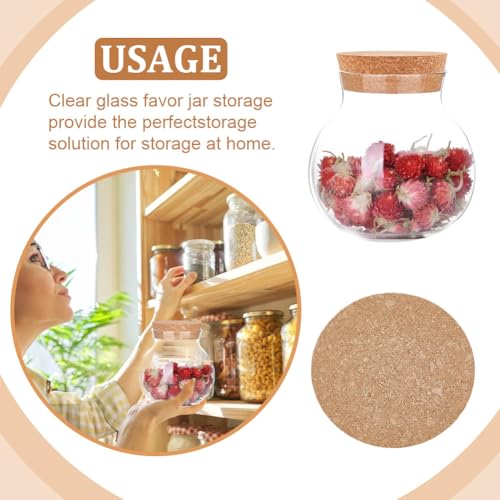 Cork Bottle Stoppers - 2 Large Tapered Cork Lids (3.7-4.3 Inch)