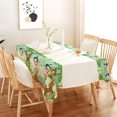 Princess Tiana Tablecloth Set - 2pcs Cartoon Birthday Decor (70"x42")