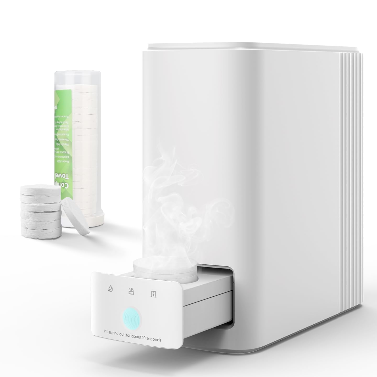 Towel Refills for Hot Towel Dispenser | Disposable Compressed Face Towels - 180 Pcs (9 Tubes)