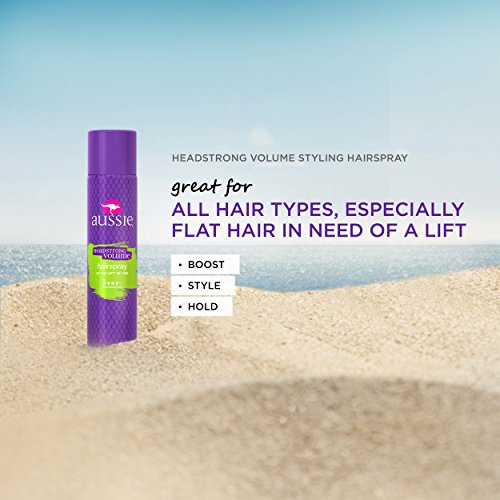 Aussie Headstrong Volume Hairspray - Maximum Hold, 10 Oz