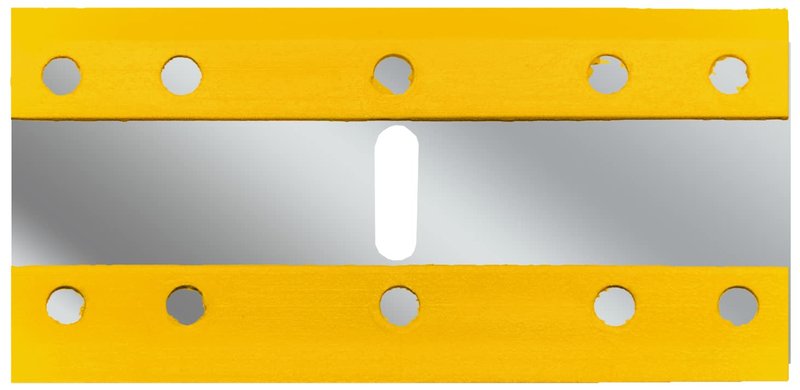 ALLWAY PSEB Plastic Steel-Core Razor Blades, 25 Pack