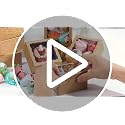 40 Pack 4x4x2 Inch Kraft Bakery Boxes with Window for Treats
