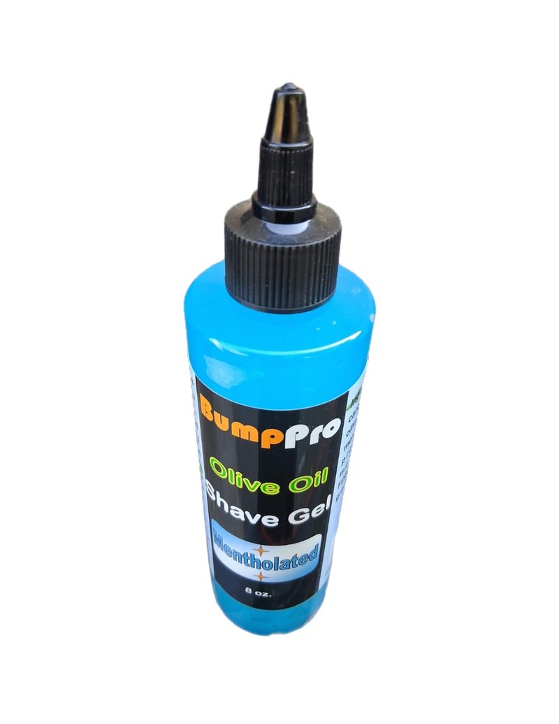 BumpPro Mentholated Shave Gel w Olive Oil 8 oz.