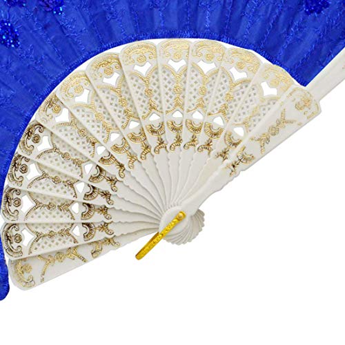 10 PCS Colorful Hand Fans with Peacock Pattern - Perfect for Parties & Weddings