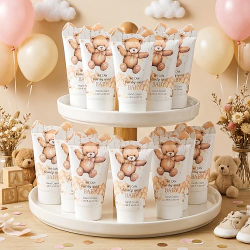 15 Pack Bear Baby Shower Hand Cream Favors - Travel Size Lotion